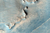 Layers along Channel near Huo Hsing Vallis