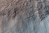 Partially Buried Moraine Like Ridges in Negele Crater