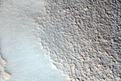 Dipping Layers near Mound in Northern Mid-Latitudes