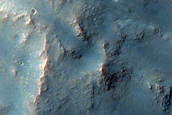Valleys in Crater Northeast of Argyre Region