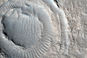 Crater and Fractures near Galaxias Region