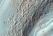Gullies on Crater Wall in Terra Cimmeria