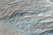 East Crater Wall with Gullies and Arcuate Ridges