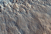 Crater and Ejecta near Hrad Vallis
