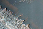 Slope and Dune Monitoring in Rabe Crater