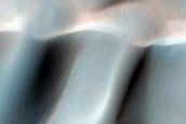 Aonia Terra Dune to Sand Sheet Transition