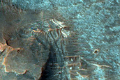Layered Deposit on Juventae Chasma Plateau
