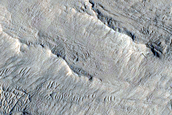 Landforms in Memnonia Sulci