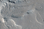 Layers along Valley in Olympica Fossae