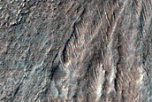 Landforms in Southeastern Hellas Planitia