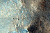 Central Peak of Impact Crater