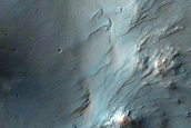 Central Peak Pit of 37-Kilometer Diameter Crater in Terra Cimmeria