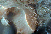 Monitor Slopes in Northeast Melas Chasma