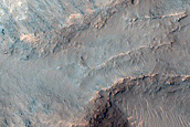 Collapsed Terrain in Osuga Valles Depression and Part of Relict Channel