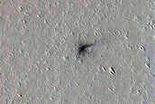 Candidate Recent Impact Site near Ascraeus Mons