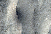 Lobate Debris Apron on Floor of Barnard Crater