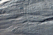 Southwest Outer Rim of Asimov Crater