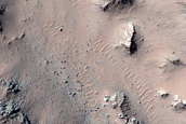Slope Monitoring in Hale Crater Central Peaks