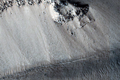 Collapse Pit in Graben with Ice Fill
