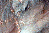 Monitor Crater on Floor of Western Coprates Chasma