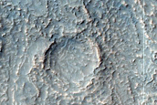 Impact Crater on Hellas Planitia Floor