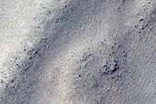Parallel Ridges on Northeast Floor of Barnard Crater