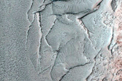Steep Scarp on North Polar Layered Deposits