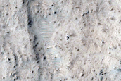 Ejecta of Well-Preserved Impact Crater