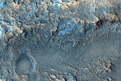 Streamlined Feature along Wall of Ravi Vallis