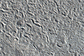 Completely Filled Glacial Crater in Phlegra Montes
