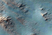 Channel in Isil Crater