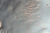 Crater with Outlet Channel in Southern Highlands