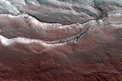 Steep Scarp on North Polar Layered Deposits