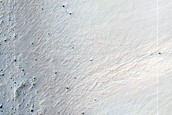 Steep Slope of Crater in Terra Sirenum
