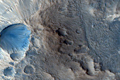 Impact Related Flows near Mojave Crater