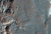 Channel West of Eberswalde Crater