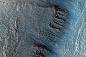 Ejecta Surface near Crater Rim in Deuteronilus Mensae