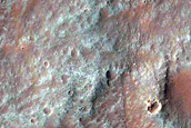 Landslide in Tithonium Chasma
