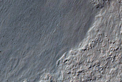 Gully in Crater near Hale Crater
