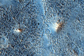 Cratered Cones in Cydonia Colles