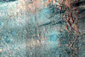 Monitor Slopes of Impact Crater in Northeast Syrtis Major