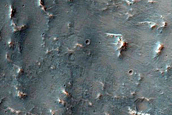 West Rim and Ejecta of Well-Preserved Impact Crater