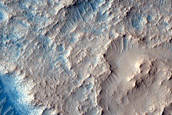 Bend in Jezero Crater Outlet Valley