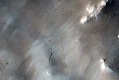 Complex Crater Interior near Elysium Mons