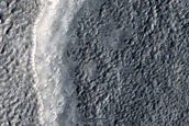 Terminus of Lobate Debris Apron in Southwest Arcadia Region