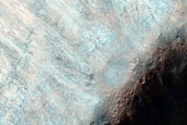 Possible Phyllosilicate-Rich Outcrop in Walls South of Aurorae Chaos