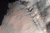 Monitor Slopes of Crater on Floor of Coprates Chasma