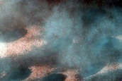North Polar Duneforms and Frost