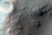 Crater with Ejecta Deposits in Tyrrhena Terra