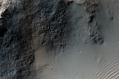 Layers in Center of Crater in Tyrrhena Terra